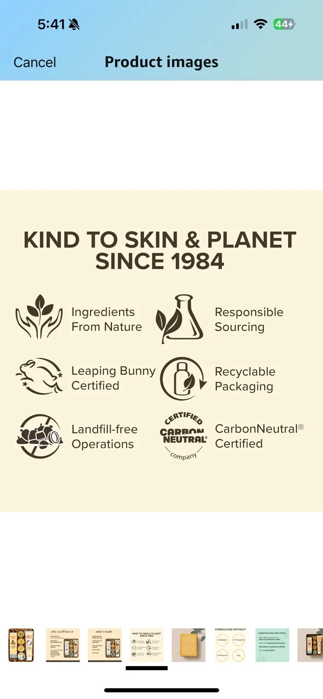 NEW GIFT BOX Burt's Bees Set - Hand Repair, Foot Cream, & More! image indicator(3)