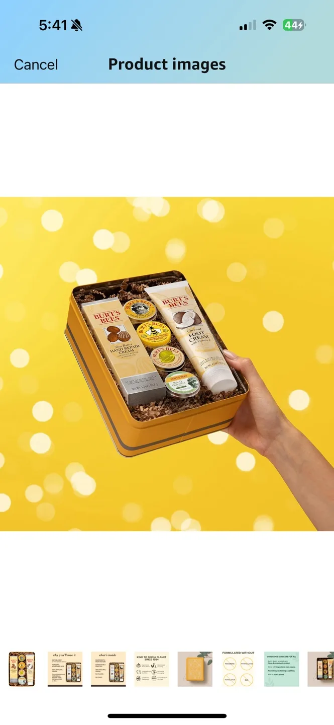 NEW GIFT BOX Burt's Bees Set - Hand Repair, Foot Cream, & More! image indicator(8)