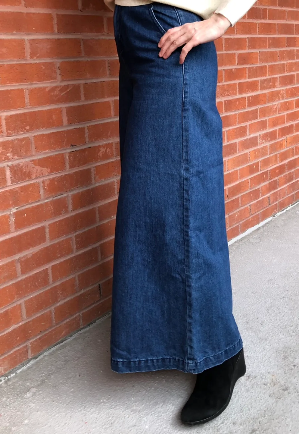 La Babité Wide Leg Denim Jeans image indicator(2)