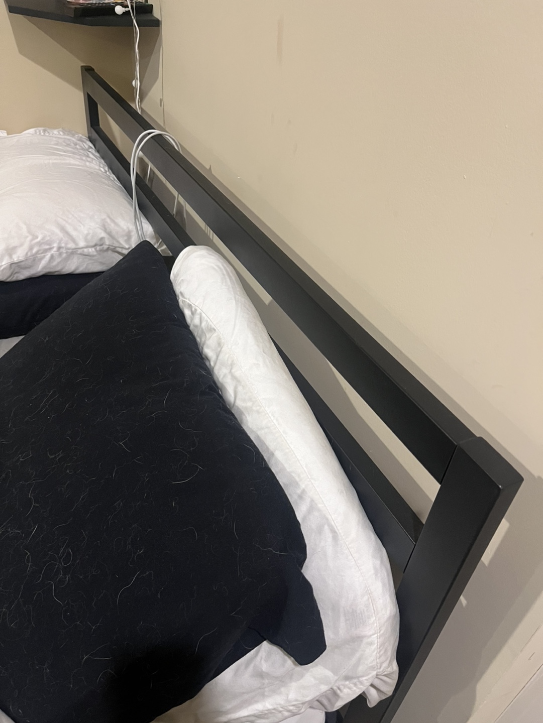 Queen bedframe and mattress - photo 3