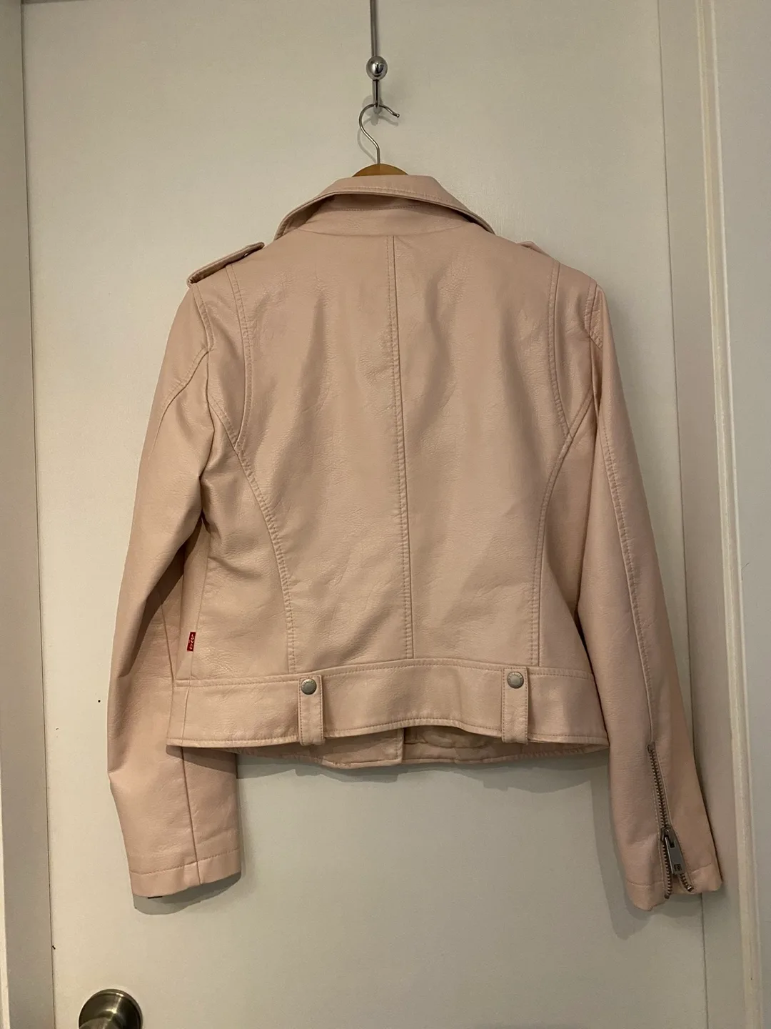 🥕MEDIUM Pink Levi's Women's Faux Leather (Vegan) Jacket image indicator(2)
