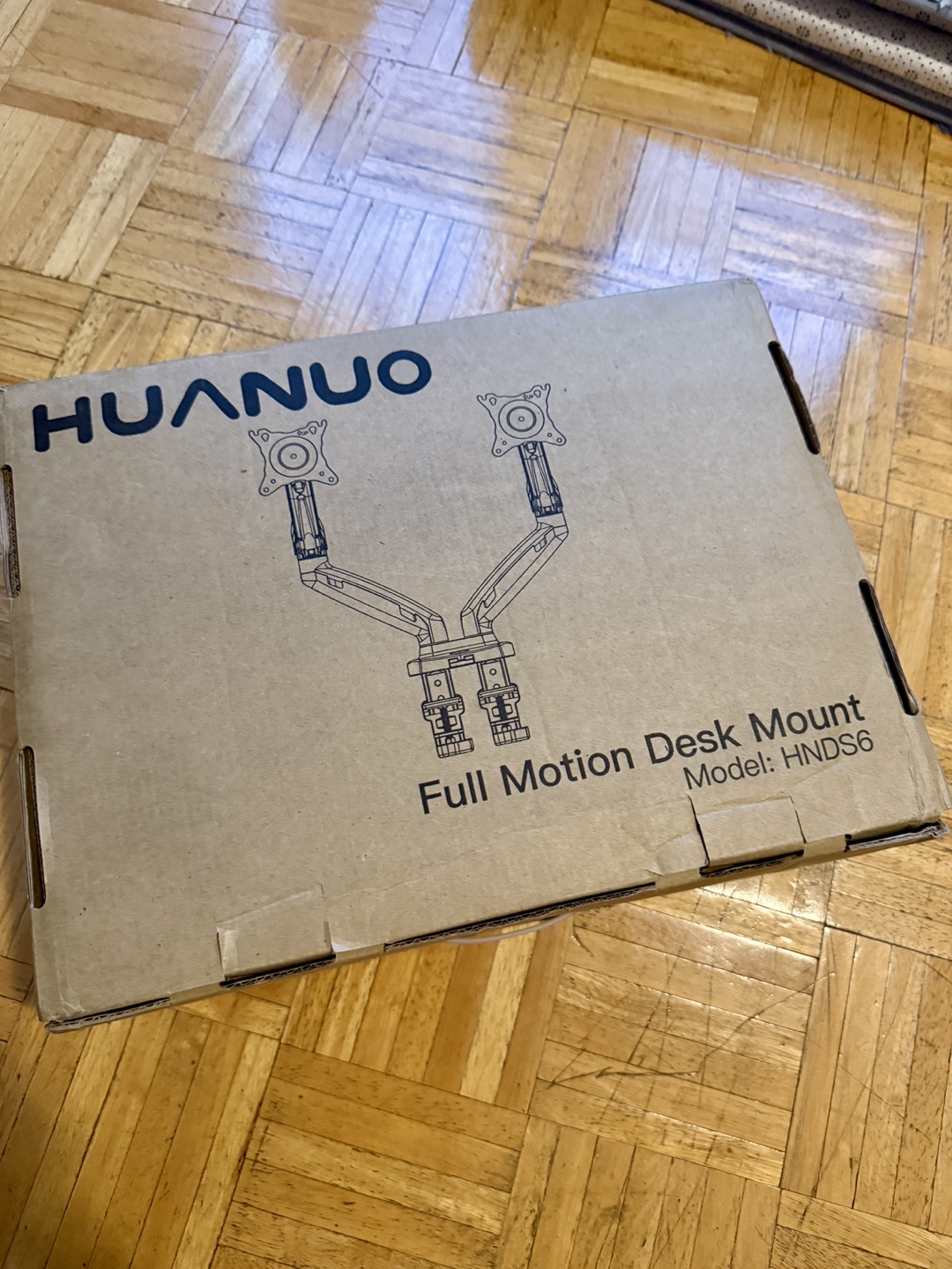 Full Motion Dual Monitor Desk Mount