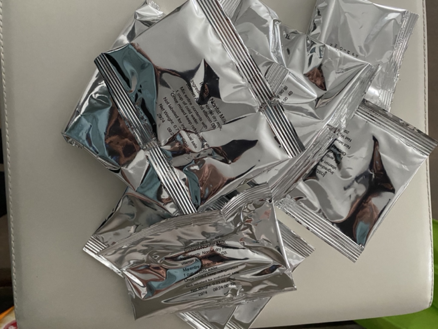 Bulk Instant Nonfat Dry Milk Packets #freecycle