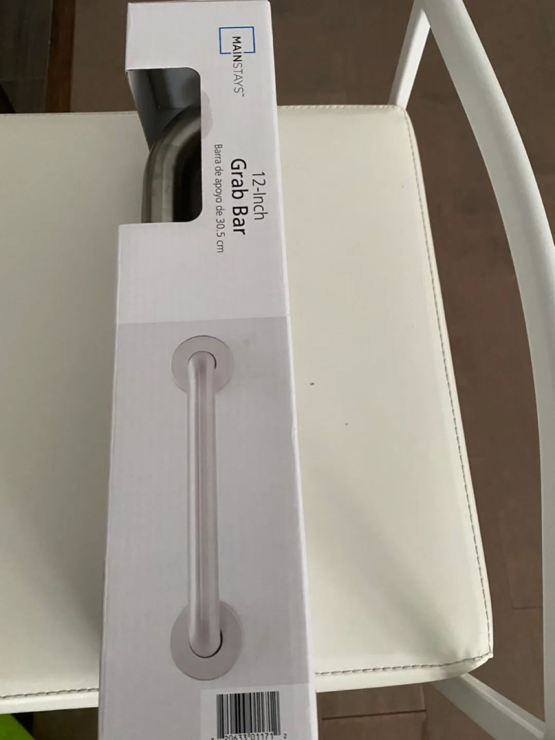 12-Inch Mainstays Grab Bar Brushed Stainless Steel #freecycle image indicator(3)