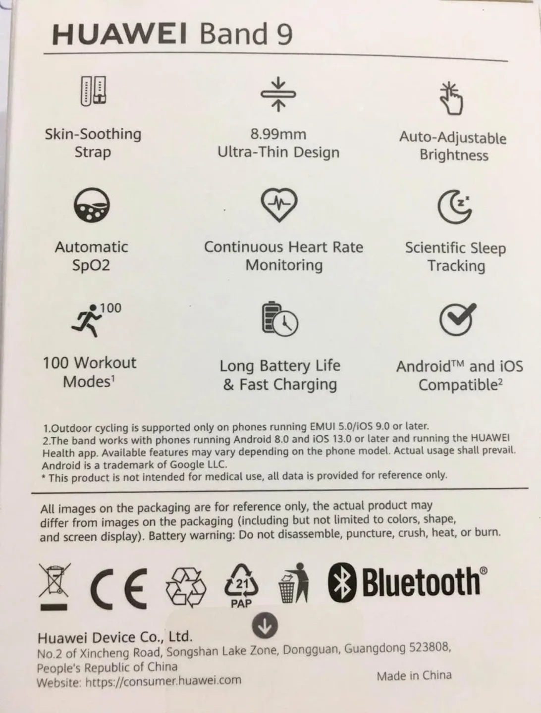 Huawei Band 9 Fitness Watch - White image indicator(2)