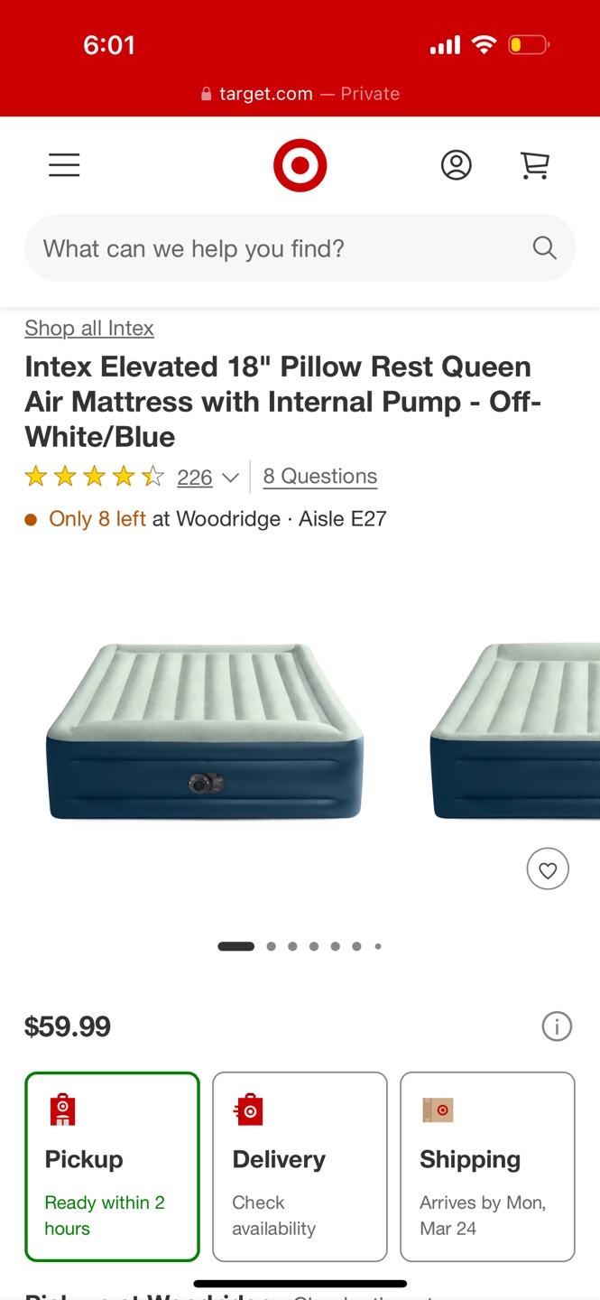 INTEX Elevated 18" Pillow Rest Queen Air Mattress - photo 4