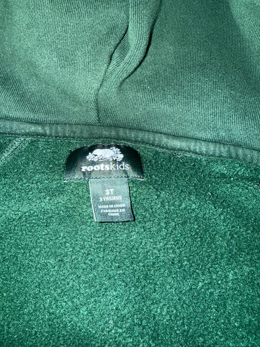 Roots Kids Green Zip-Up Hoodie - Size 3T image indicator(4)