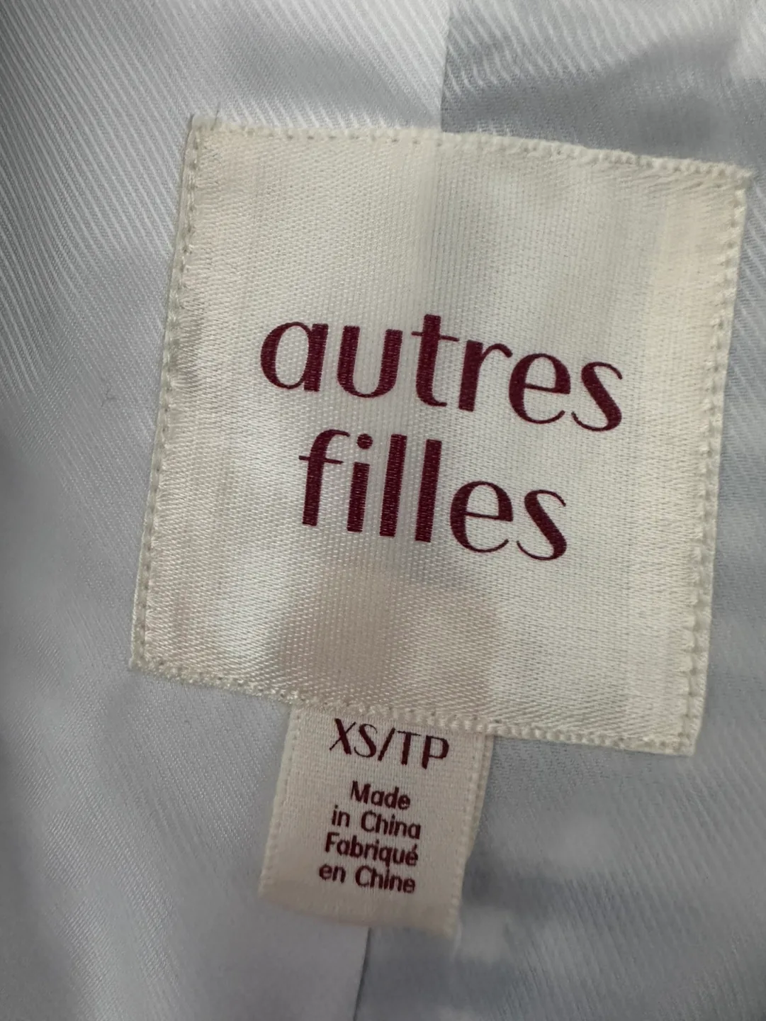 Autres filles Blue Gingham Blazer Size S image indicator(6)