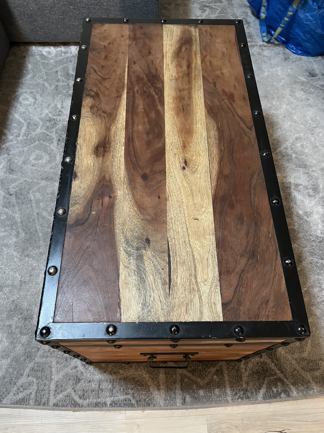 Trunk Table Large Capacity Storage Coffee Table - photo 2
