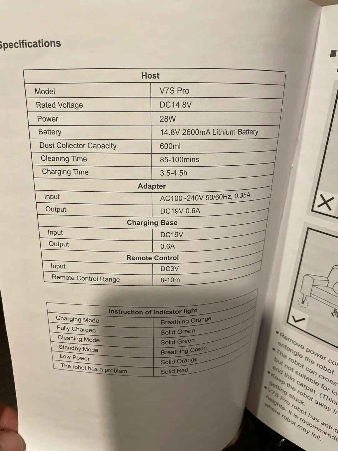 Robit V7S Pro Robot Vacuum Cleaner - Brand New in Box image indicator(4)