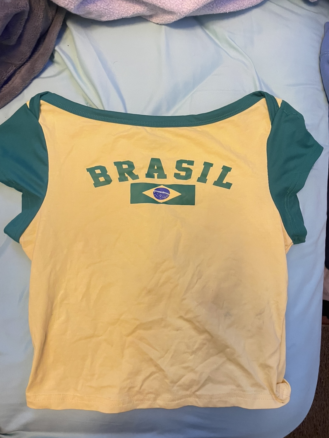 Brasil Graphic Crop Top #freecycle - photo 2