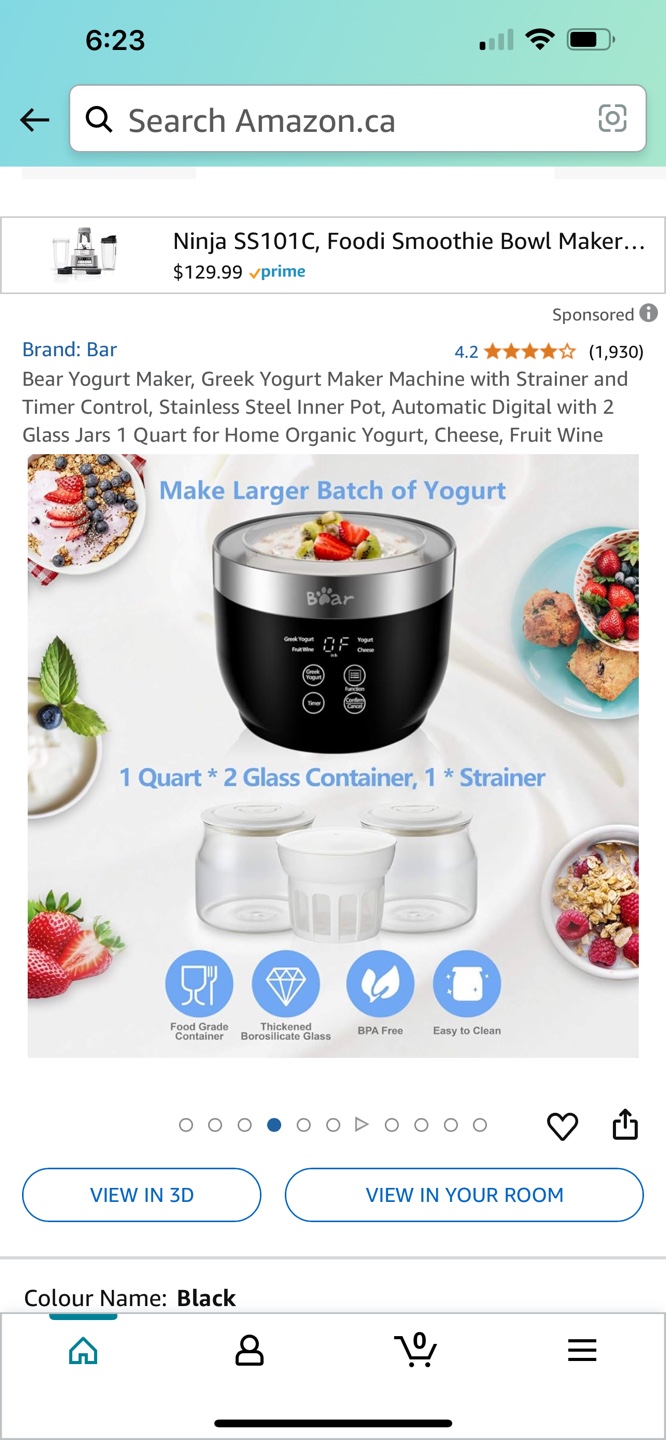 Bear Yogurt Maker - 1 Quart - Black - photo 5