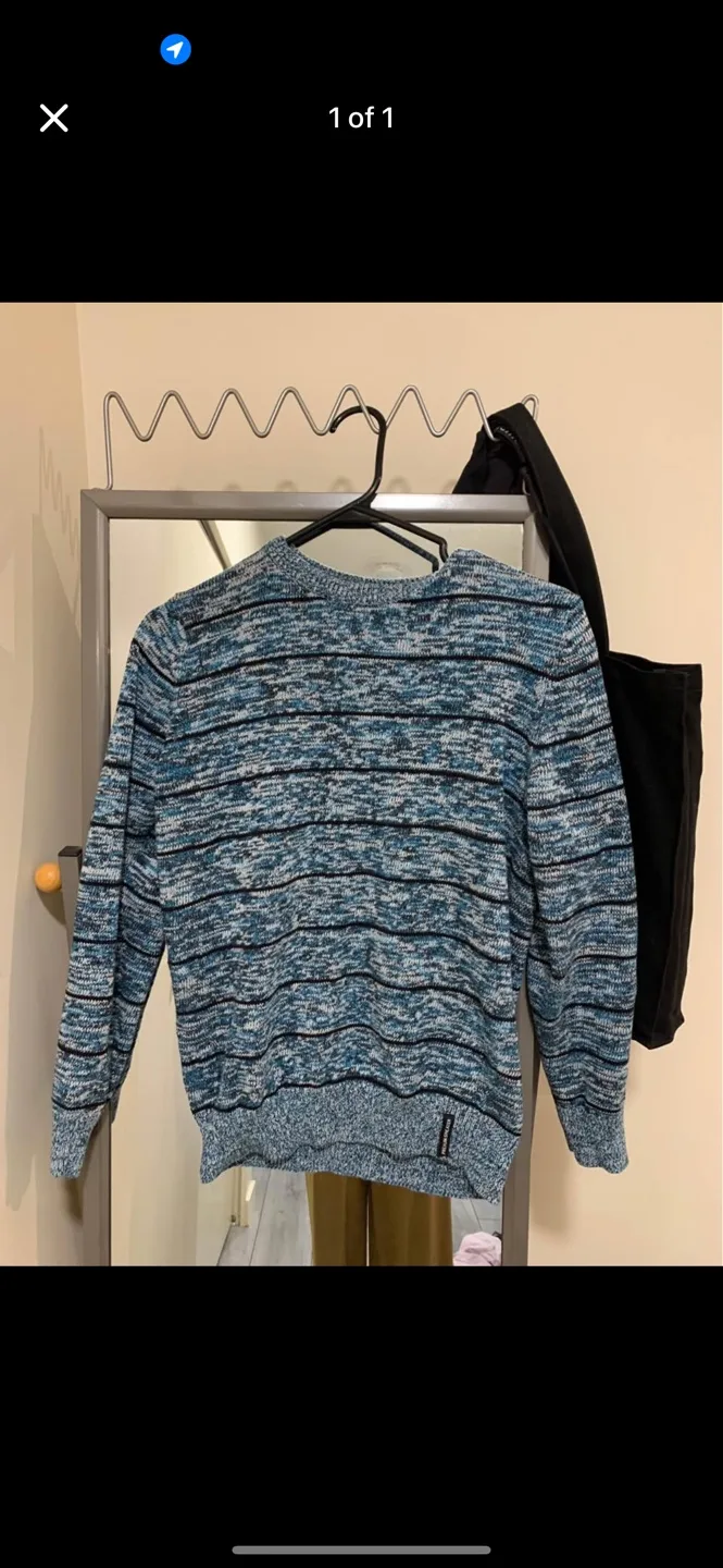 Striped knit sweater