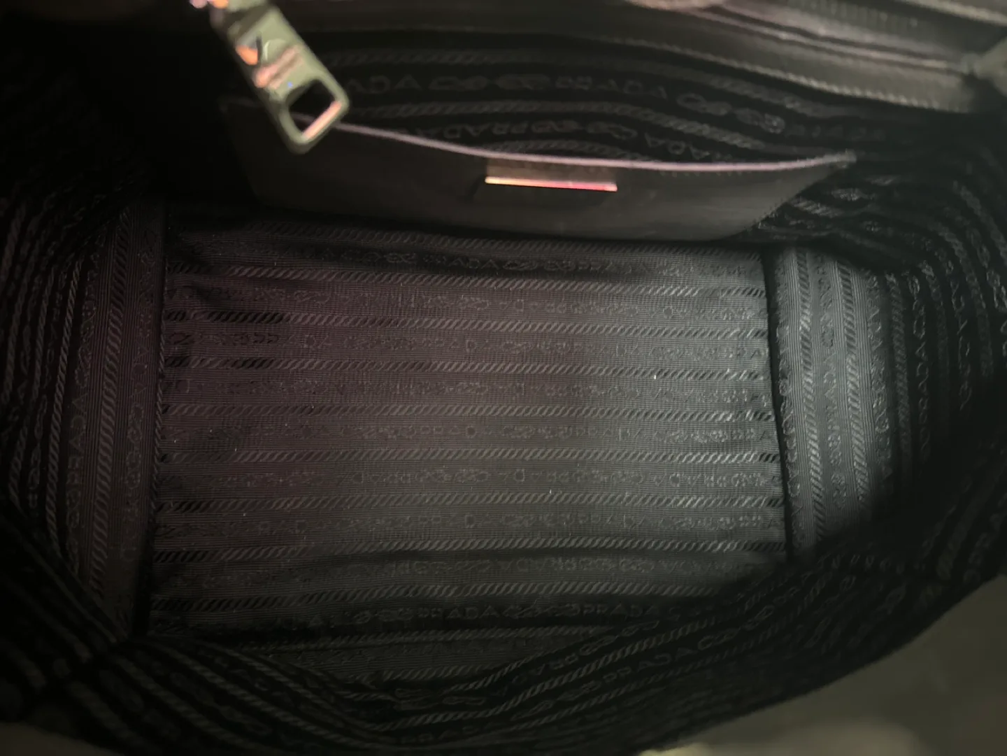 Prada Grey Leather Handbag image indicator(8)