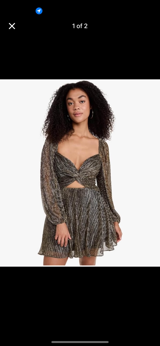 NYE Metallic Mini gala Dress - worn once -40% off