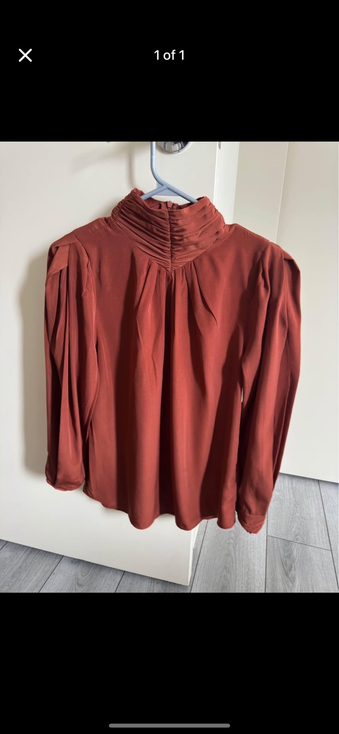 NEW- Mock Neck Blouse - perfect for work