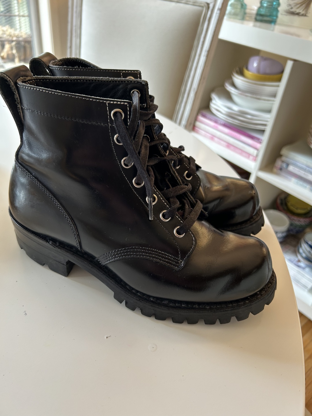 Dayton Boots Co. Black Leather Boots