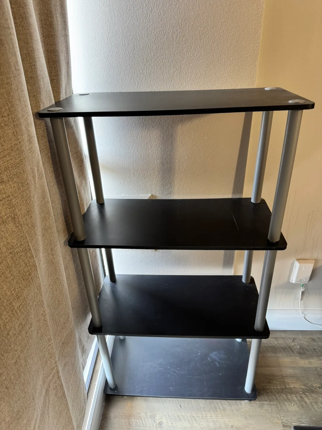 Black 4-Tier Shelf Unit thumbnail
