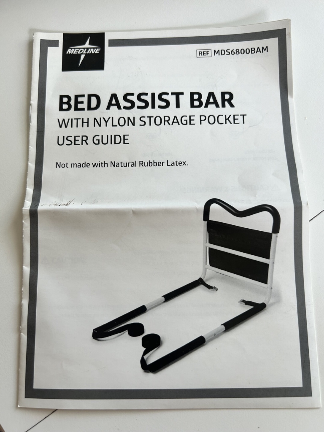 Medline Bed Assist Bar with Storage Pocket - photo 2