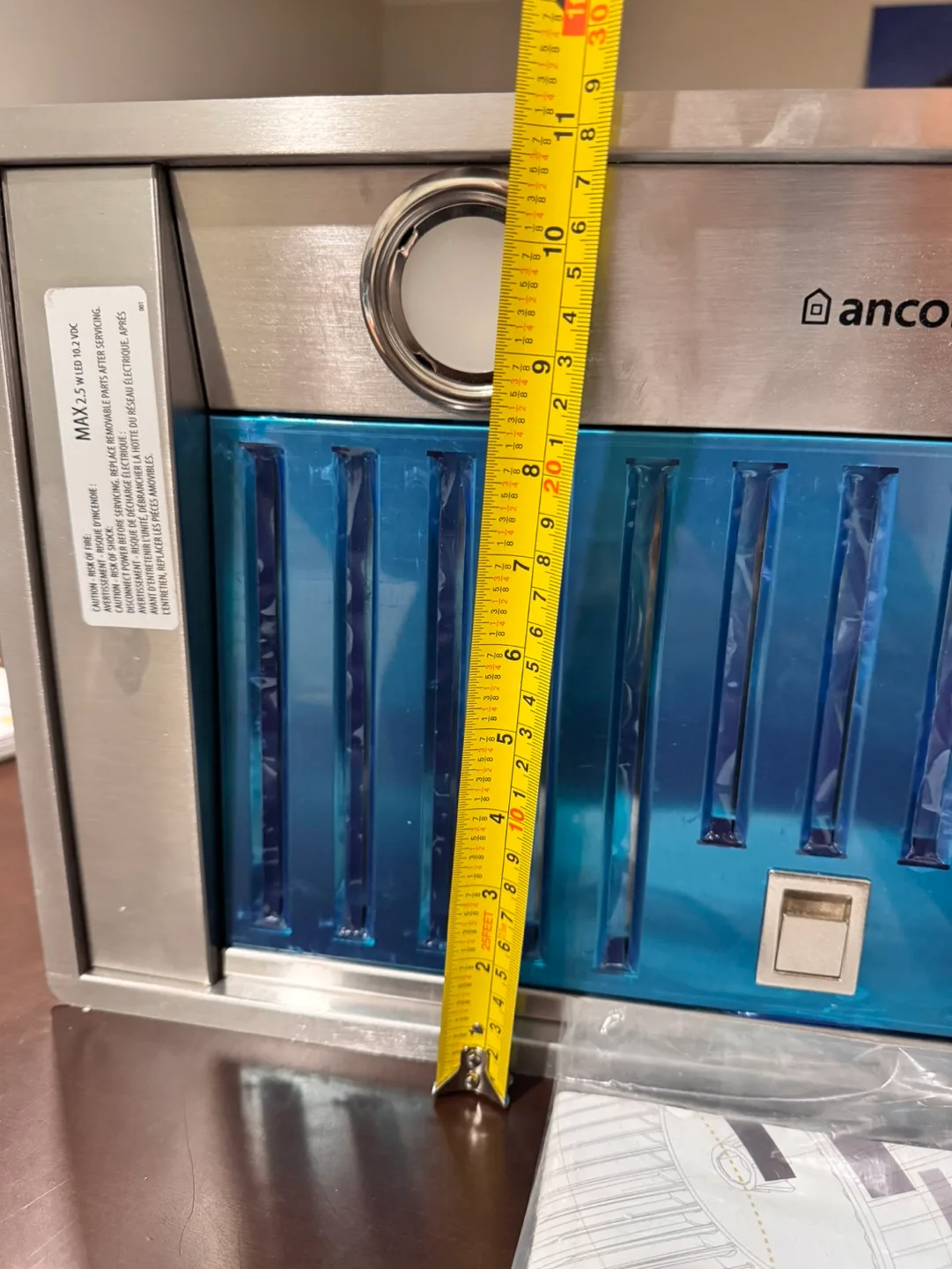 Ancona Built-In Range Hood image indicator(4)