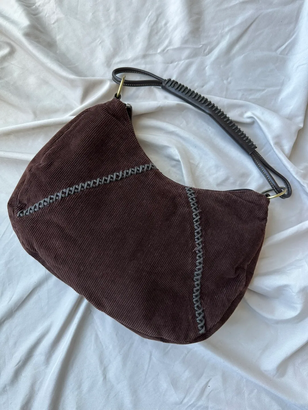 Brown Corduroy Shoulder Bag thumbnail