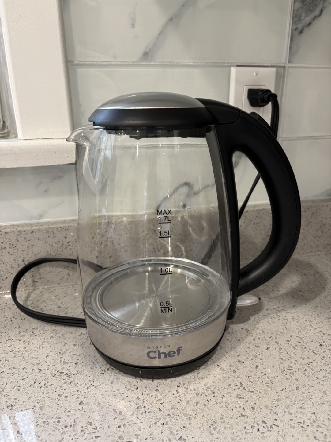 Master Chef Glass Electric Kettle