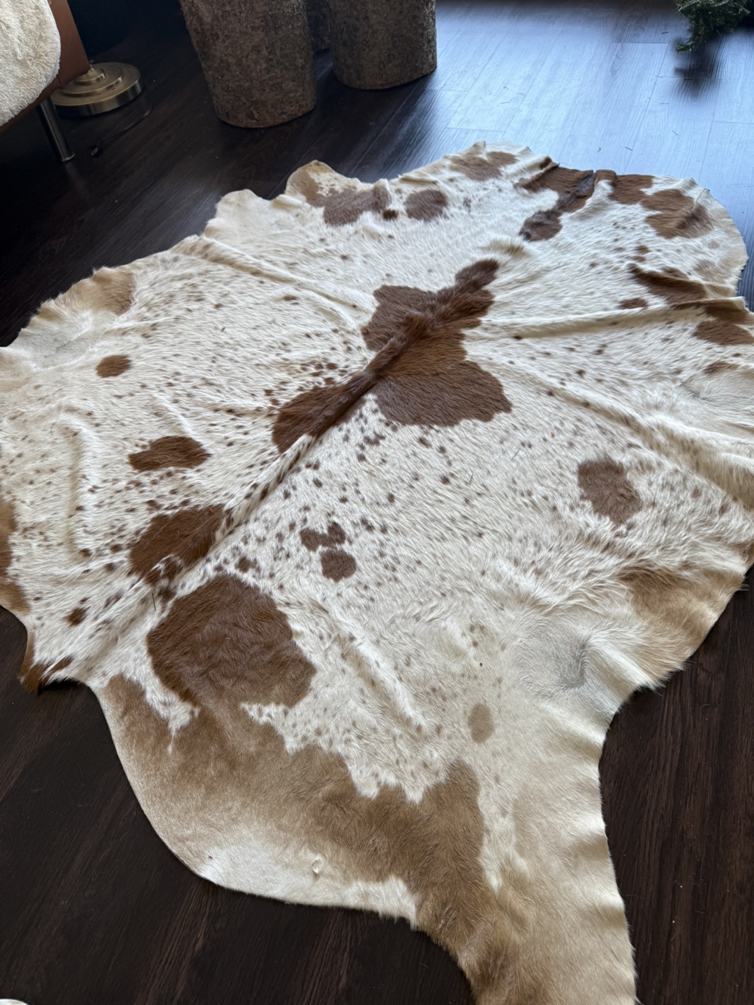 Cowhide Rug - Brown and White - photo 2