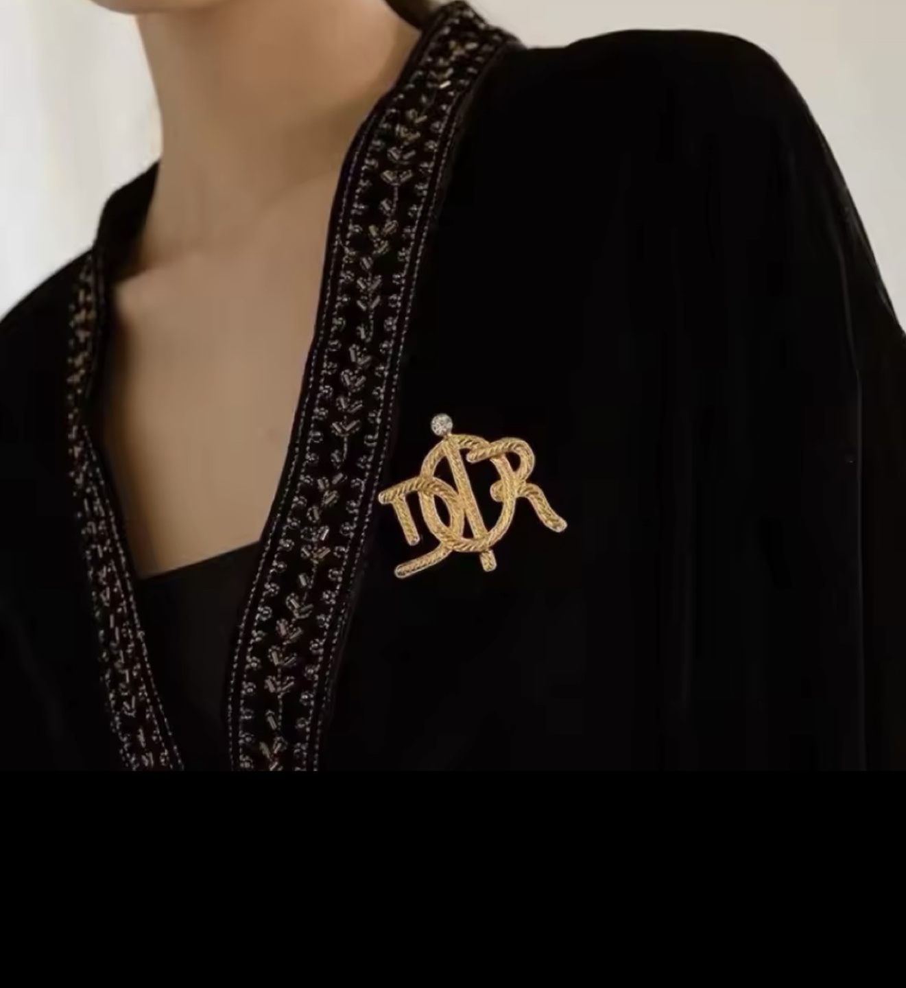 Vintage Dior Logo Brooch