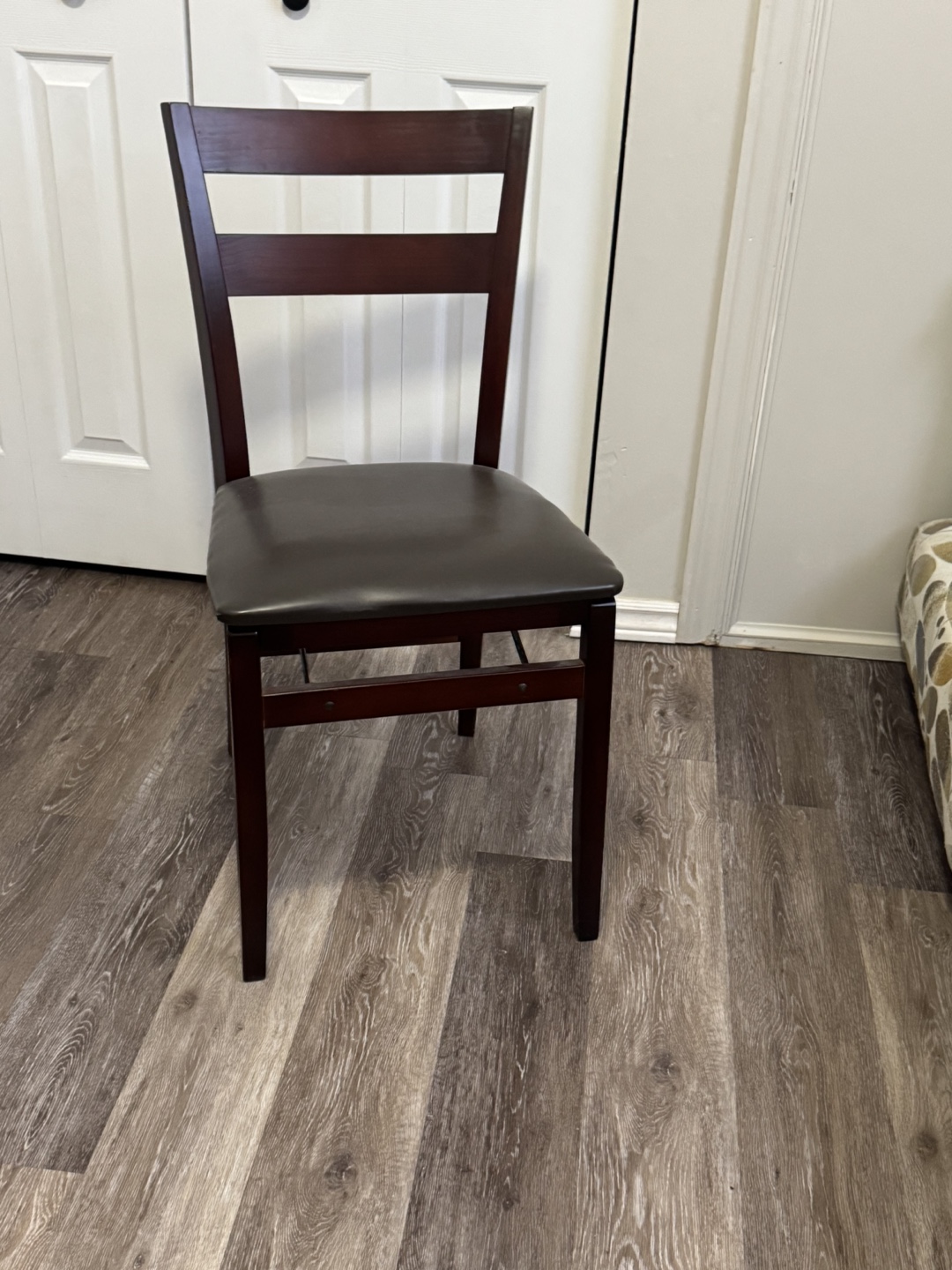 Chair with Brown Vinyl Seat - photo 2
