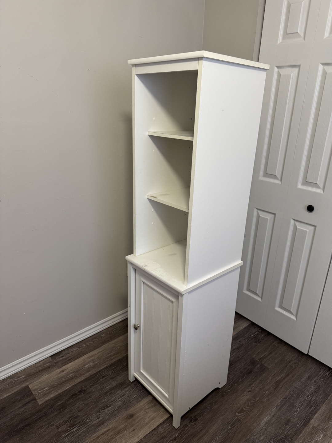 White Wooden Storage Cabinet - photo 4