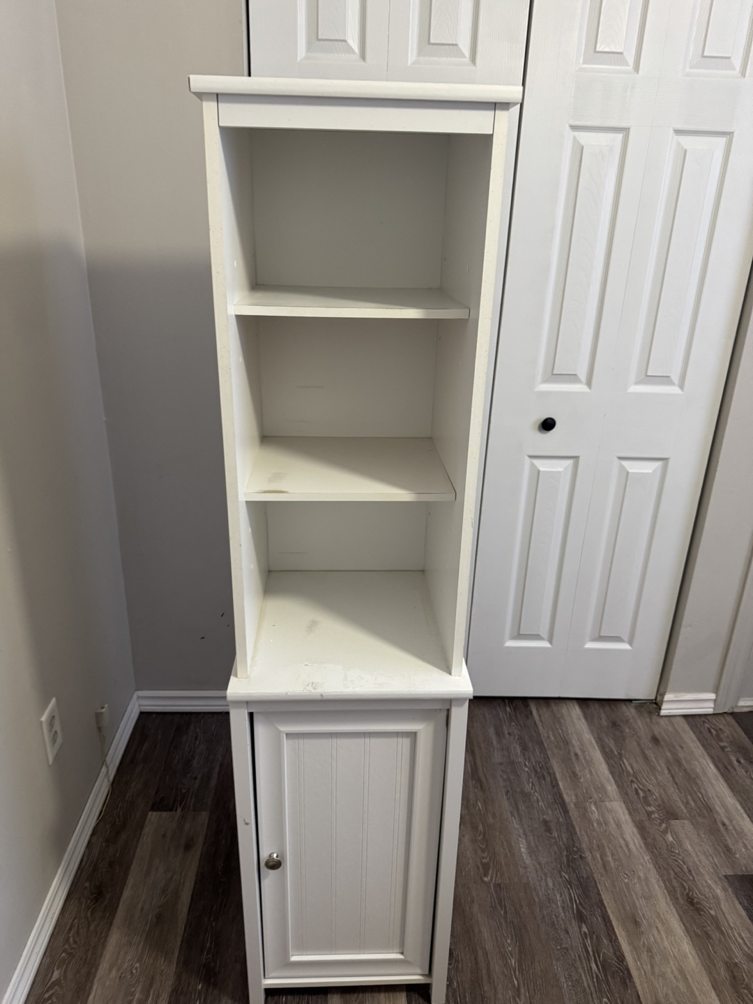 White Wooden Storage Cabinet - photo 2