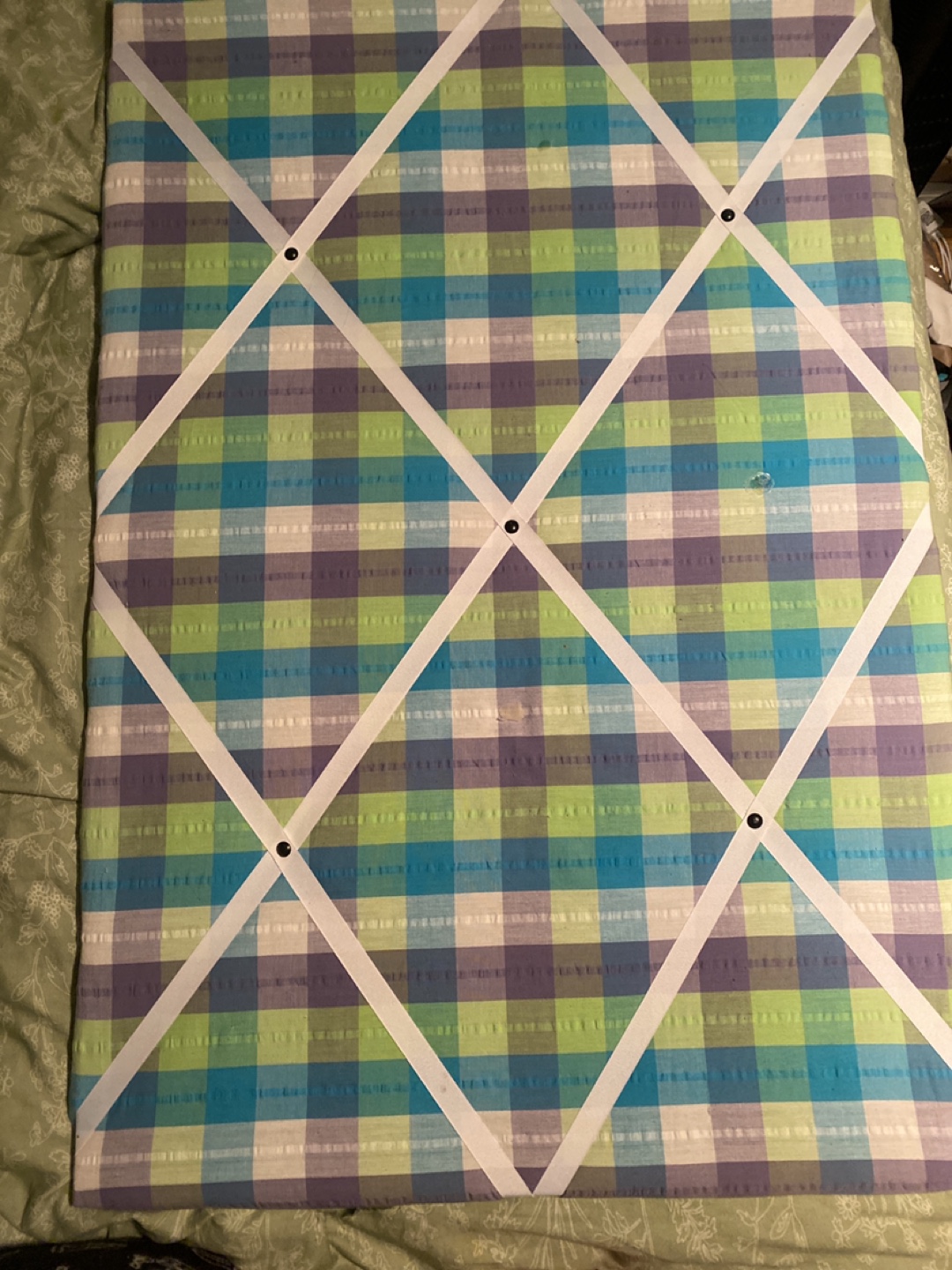 Multicoloured Fabric Notice Board