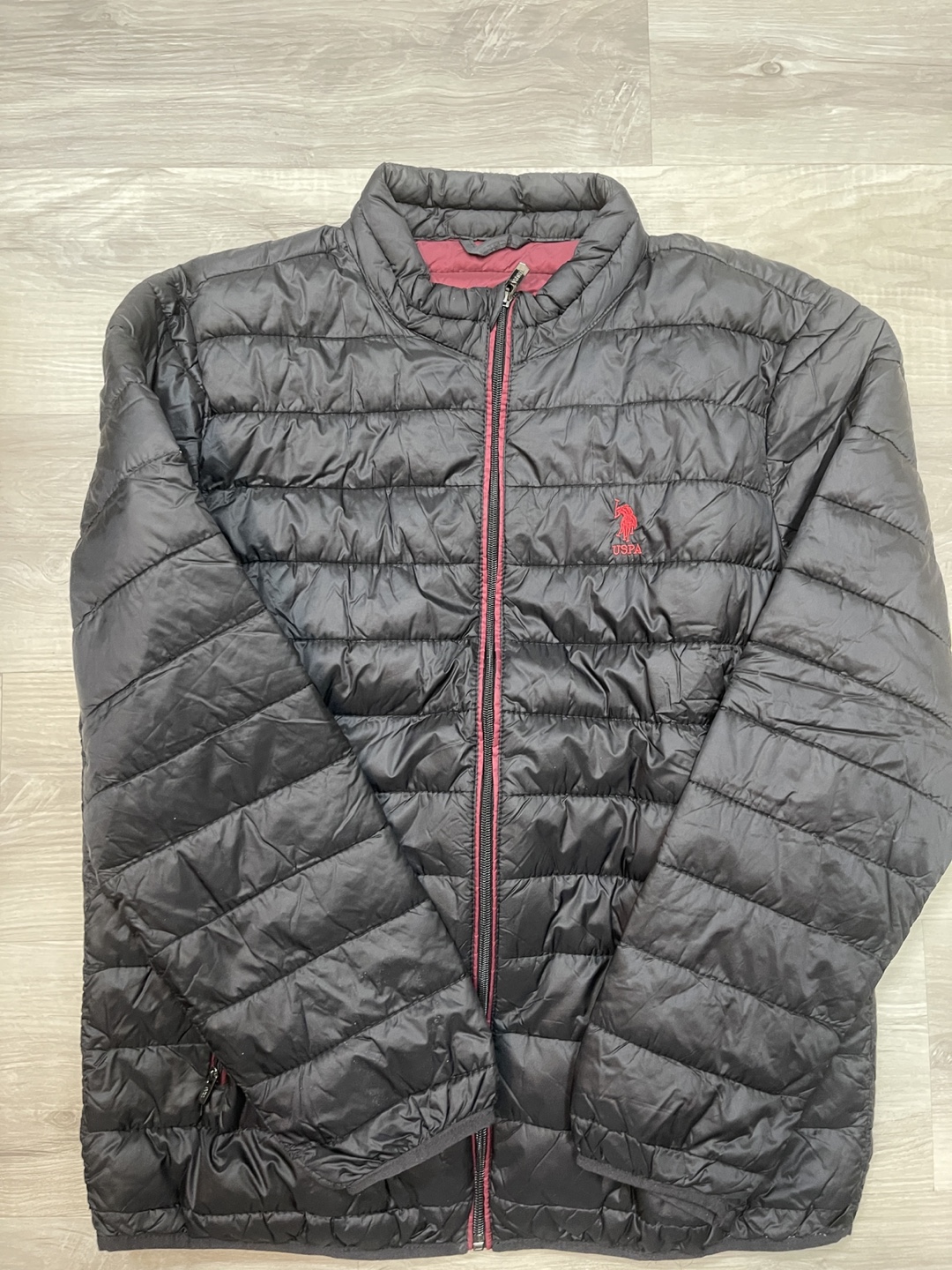 U.S. Polo Assn. Men's Black Puffer Jacket Size 54