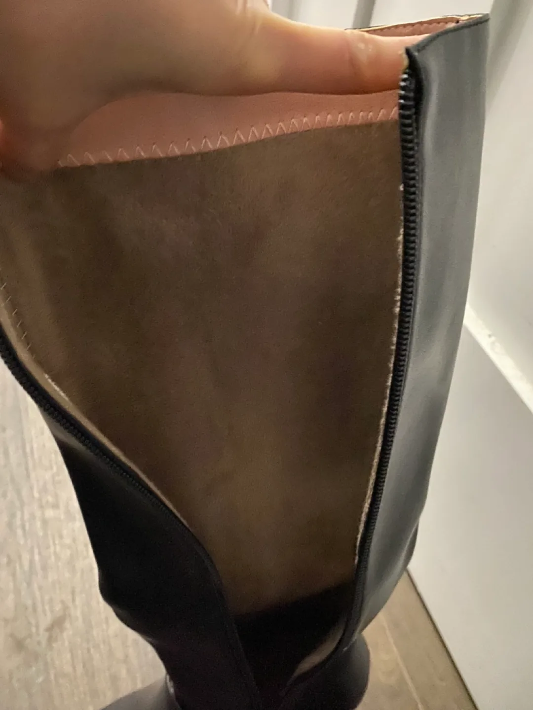 Leather boots size 5.5 high heels #freecycle image indicator(6)