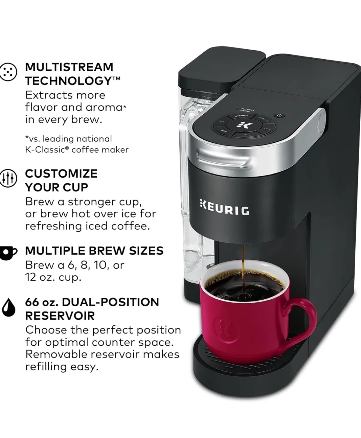Keurig K-Mini Plus Coffee Maker - Black image indicator(3)