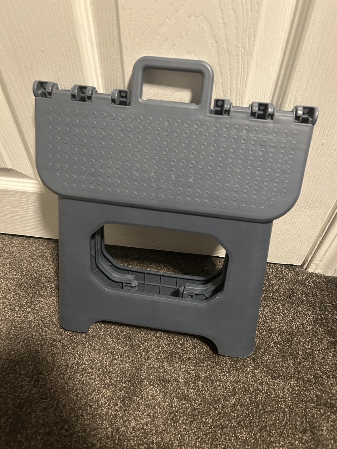 Grey Plastic Folding Step Stool