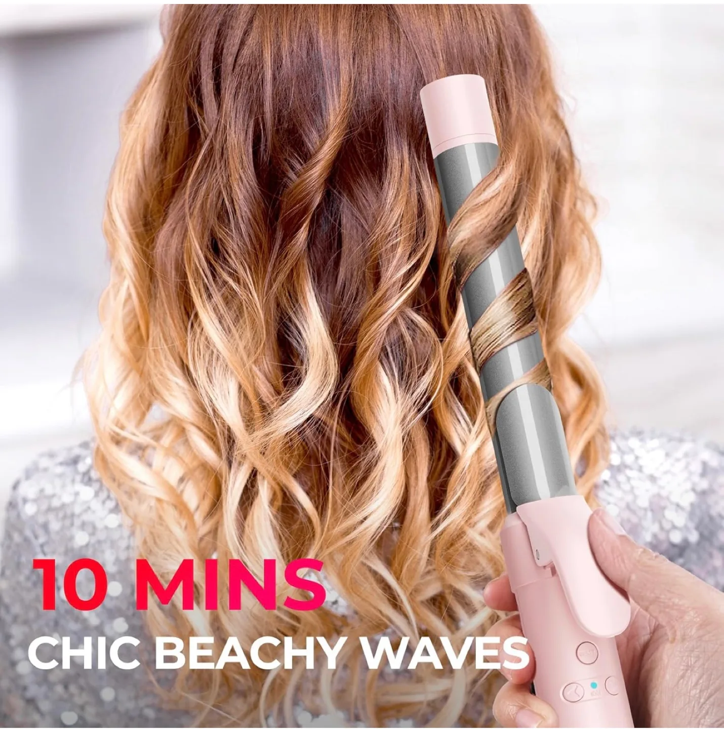 Automatic Rotating Curling Iron  for 1 inch - Pink image indicator(2)