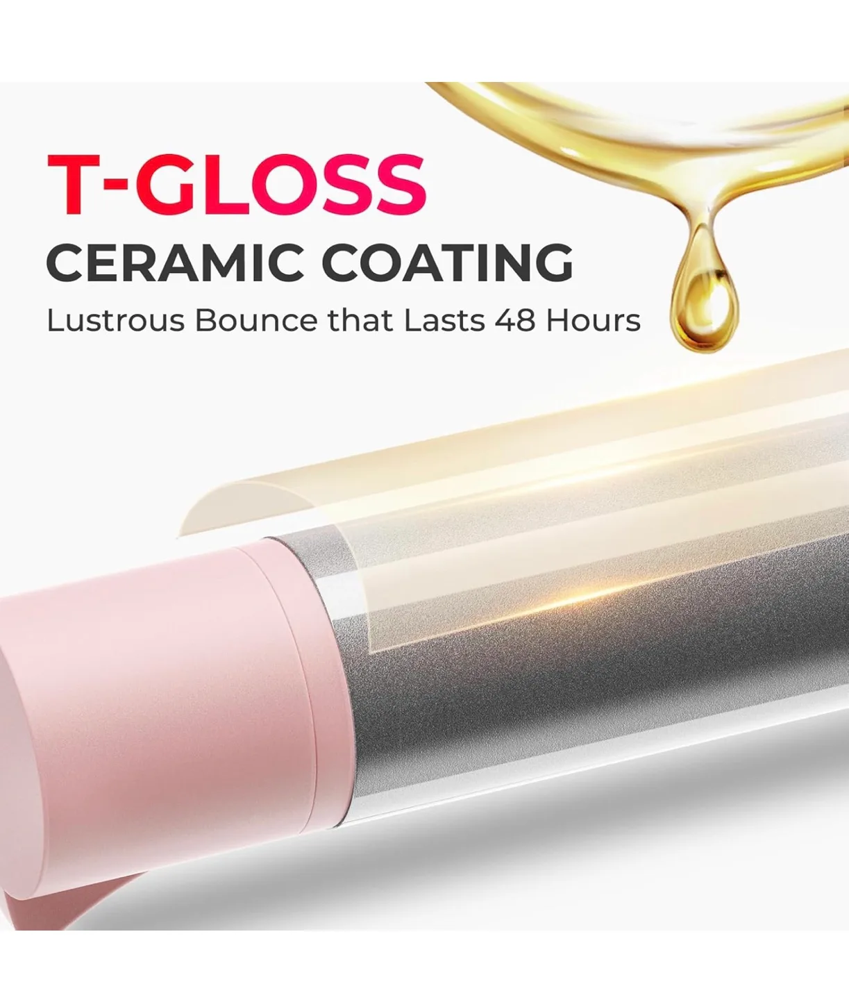 Automatic Rotating Curling Iron  for 1 inch - Pink image indicator(6)