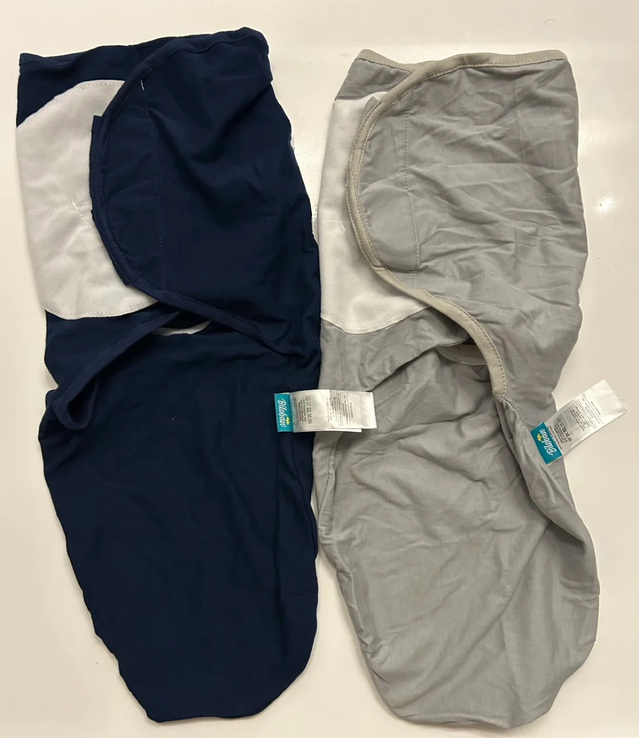 Baby Swaddles - 2 Pack - Navy and Grey image indicator(3)