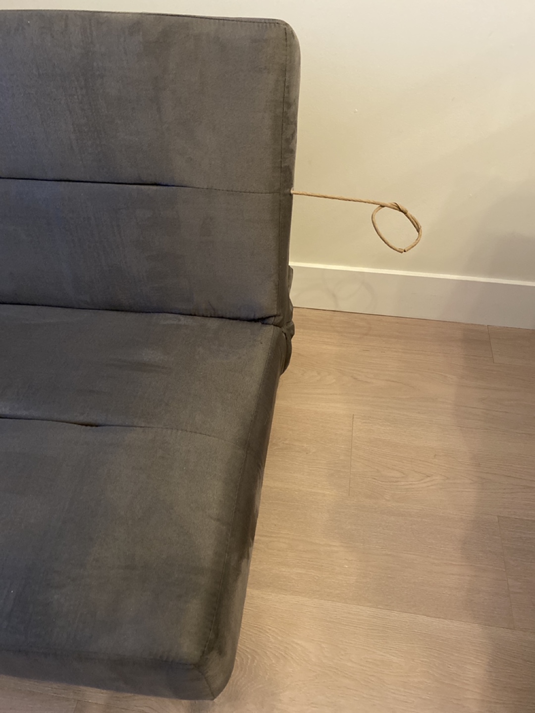 Grey Futon Sofa Bed #freecycle - photo 3