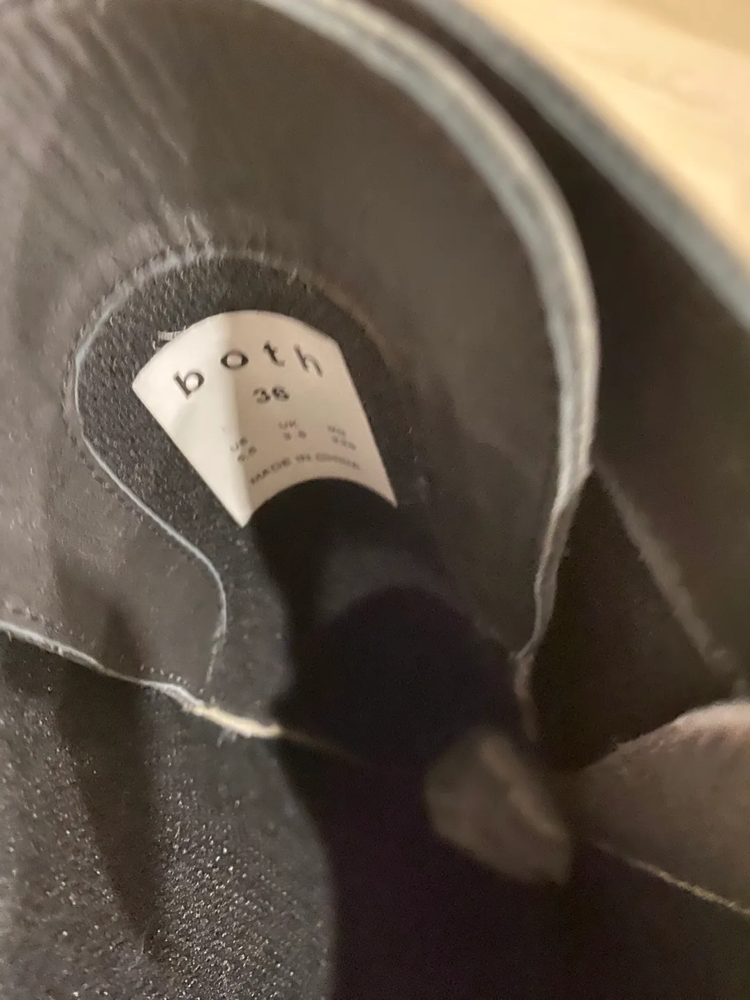 BOTH Black Leather Knee-High Lace-Up Boots image indicator(3)