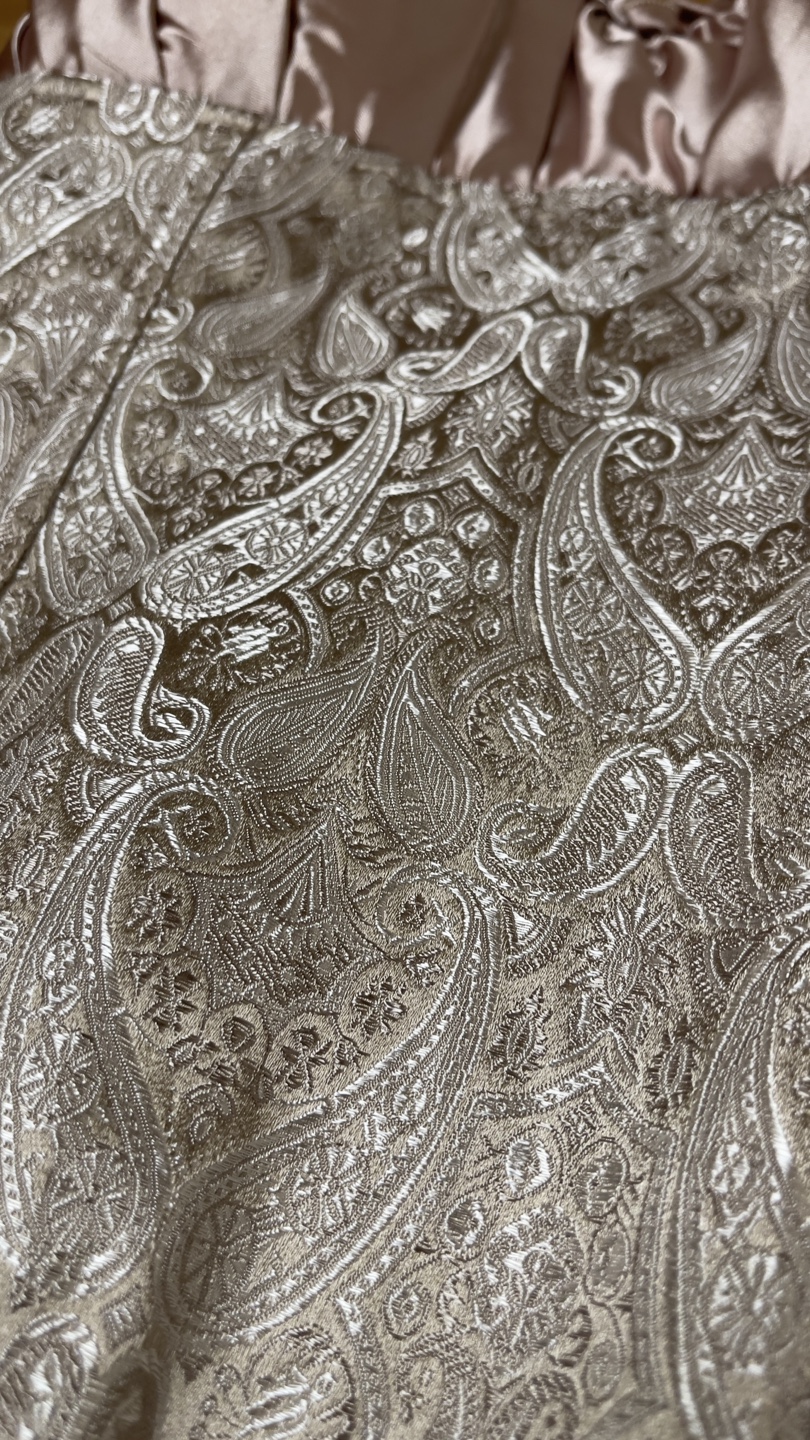 Champagne Brocade Corset Top - photo 5