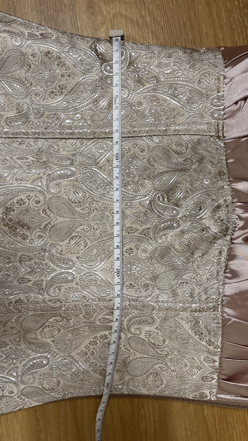 Champagne Brocade Corset Top - photo 4