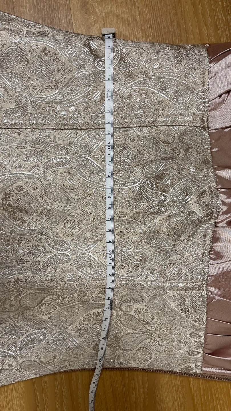 Champagne Brocade Corset Top image indicator(4)