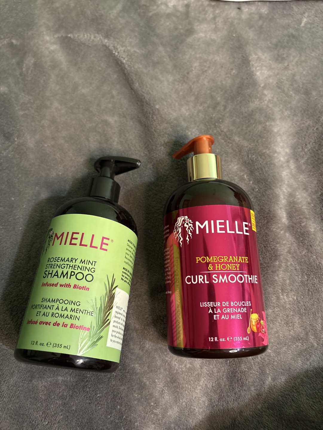 Mielle Shampoo and Mielle curl smoothie
