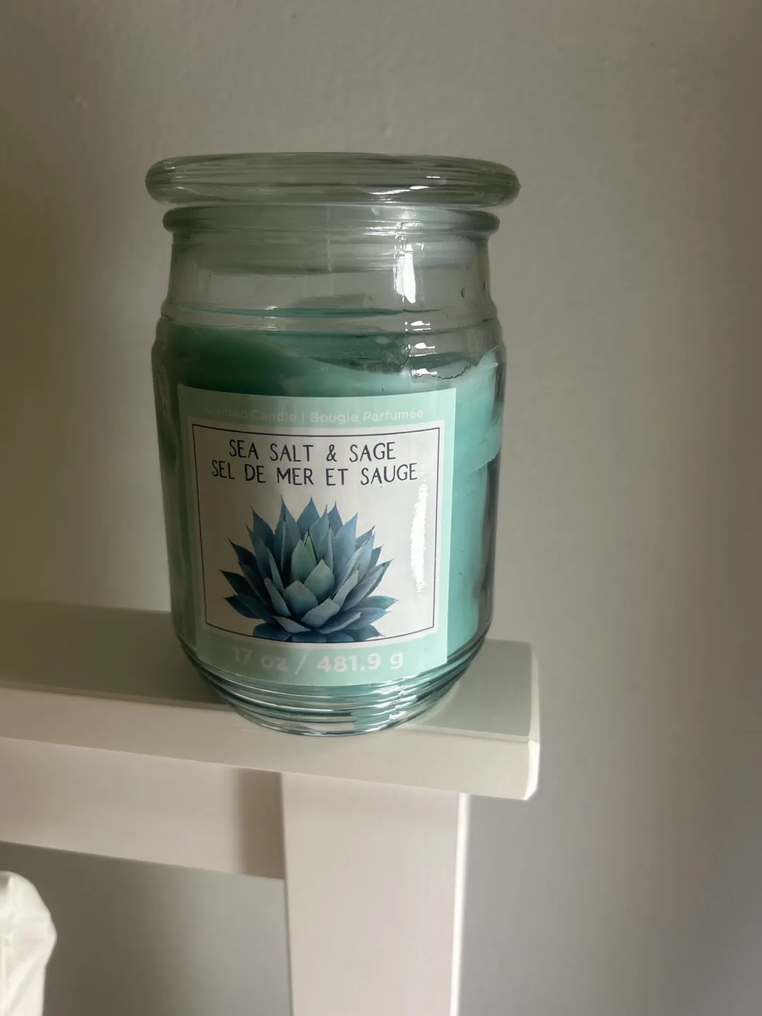 17 oz Sea Salt & Sage Scented Candle # freecycle thumbnail