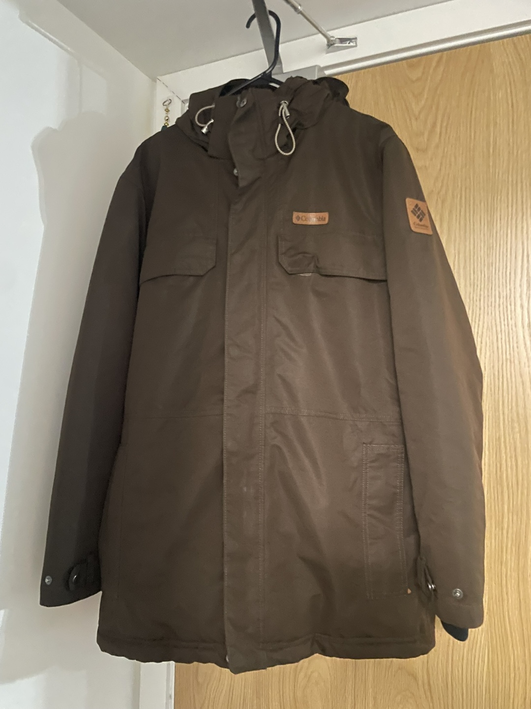 Men's Columbia Parka Jacket - Brown - photo 2