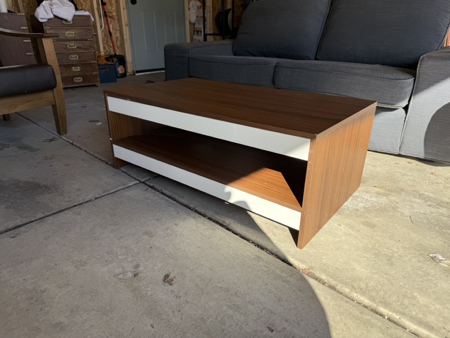 Modern Coffee Table with Shelf - photo 2