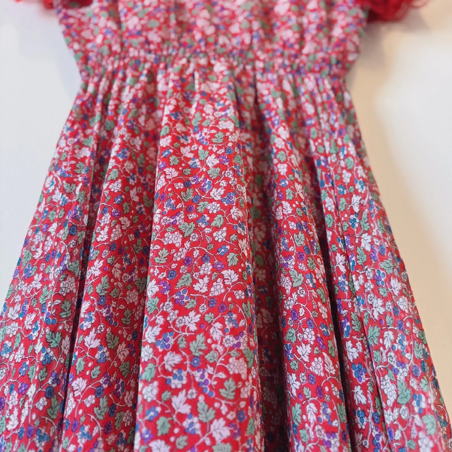 Vintage Red Floral Lace Dress image indicator(5)