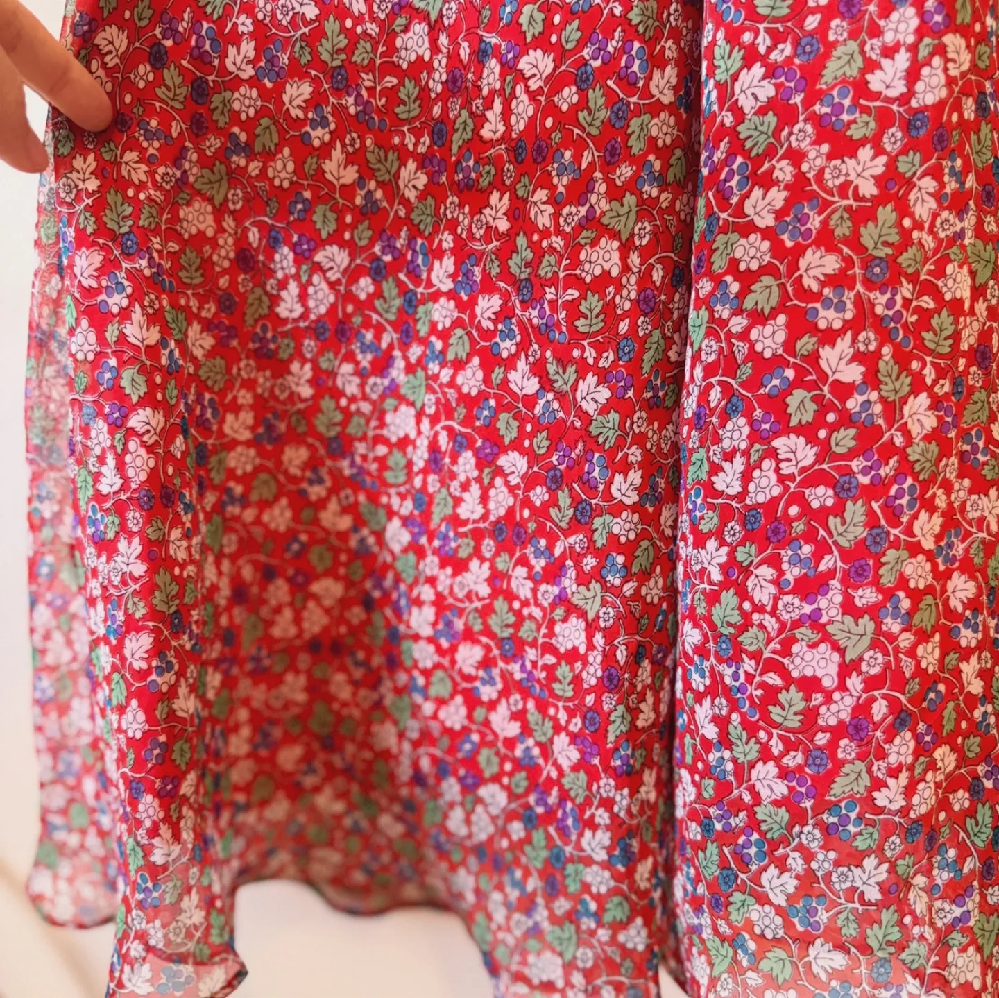 Vintage Red Floral Lace Dress image indicator(3)